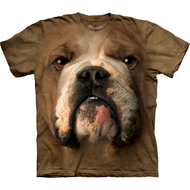 All-over print t-shirt met Bulldog