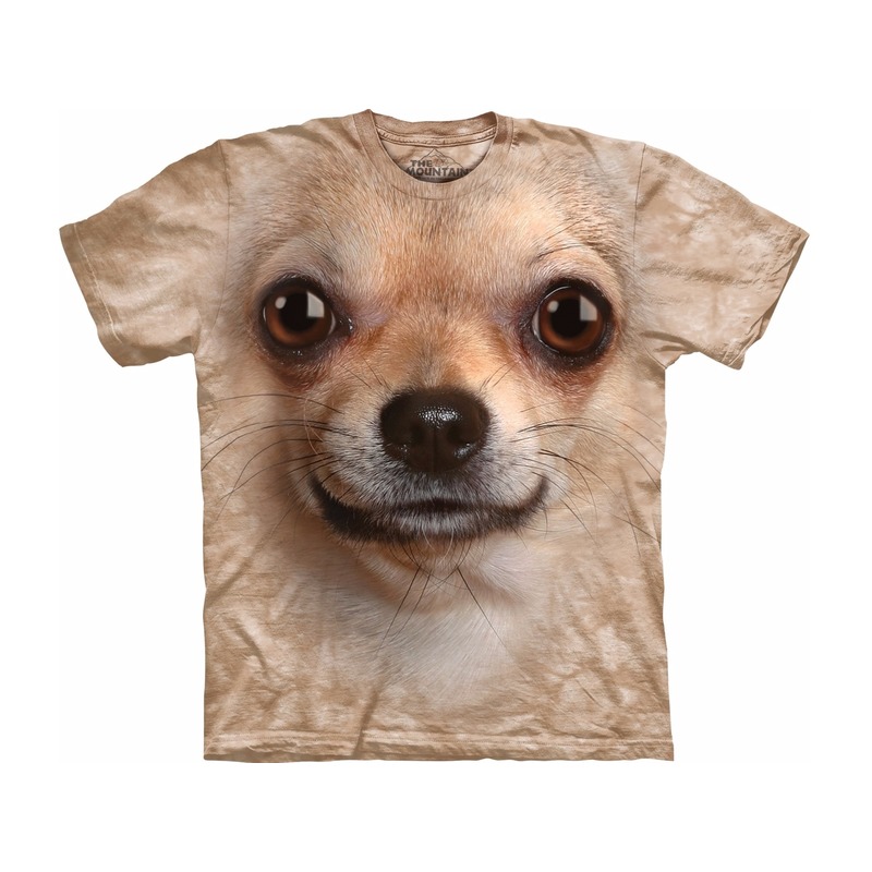 All-over print t-shirt met Chihuahua