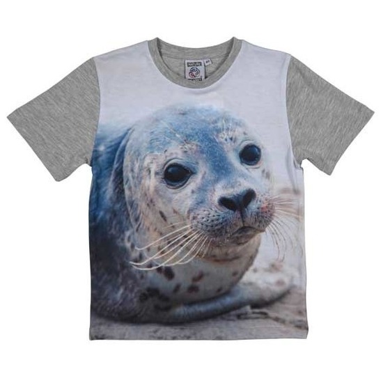 All-over print t-shirt met zeehond voor kinderen