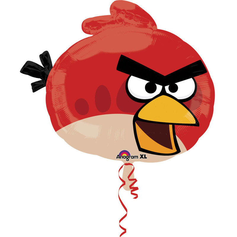 Angry Birds folie helium ballon rood