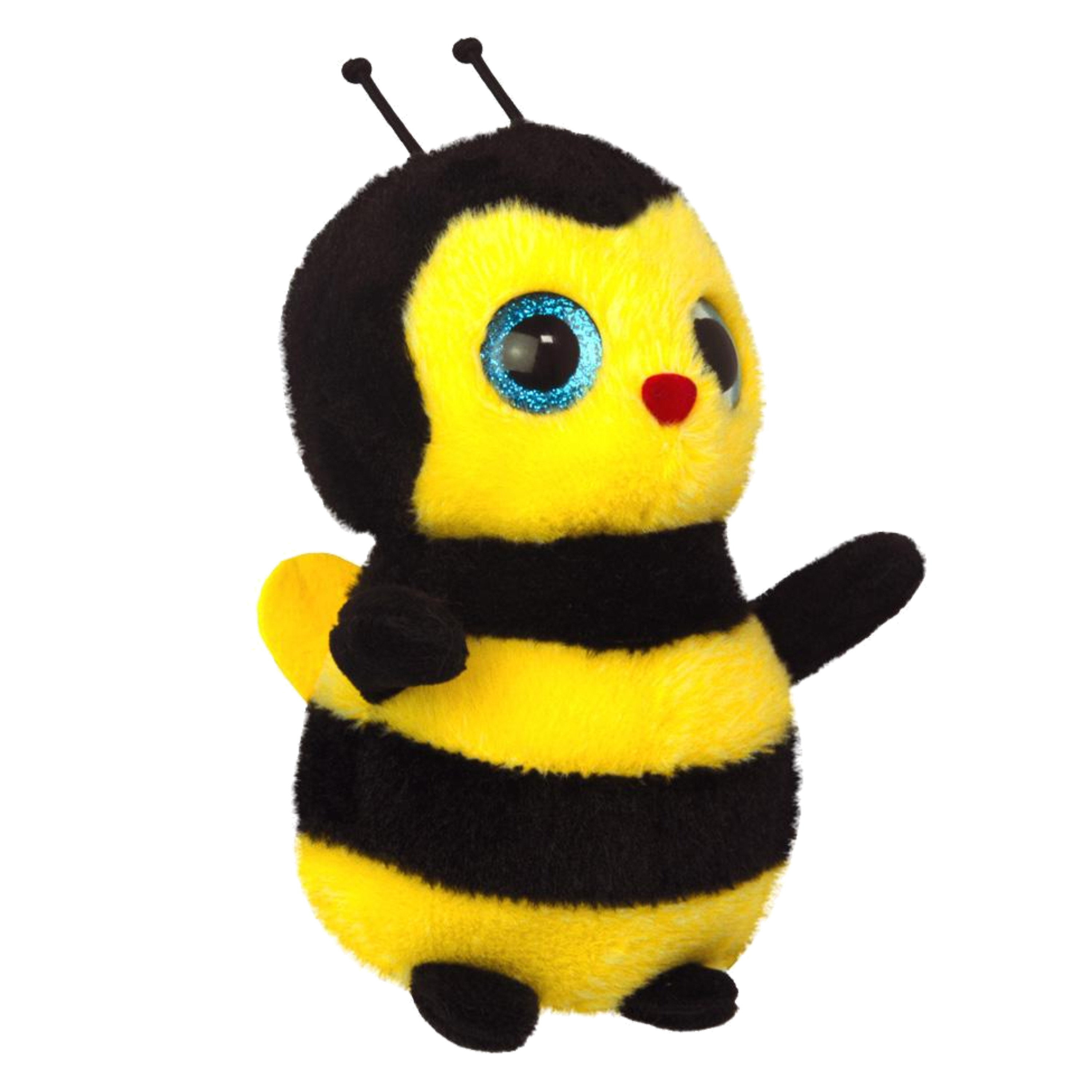 Afbeelding Bijen knuffel - geel zwart - pluche - 17 x 5 cm door Animals Giftshop