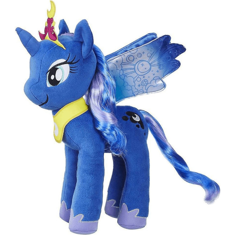 Blauwe Luna My Little Pony knuffels 35 cm knuffeldieren