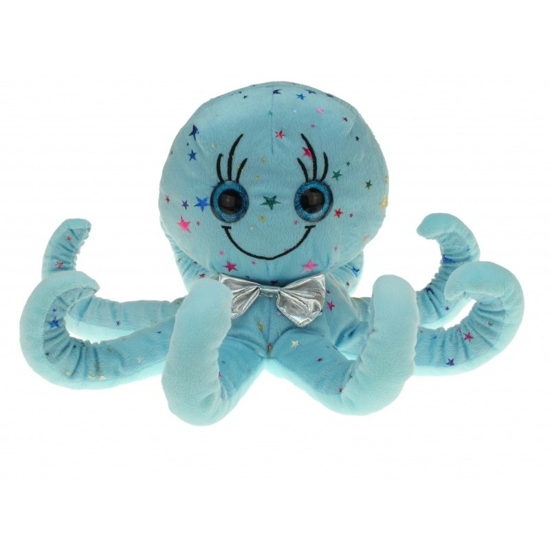 Blauwe octopus pluche knuffels 40 cm