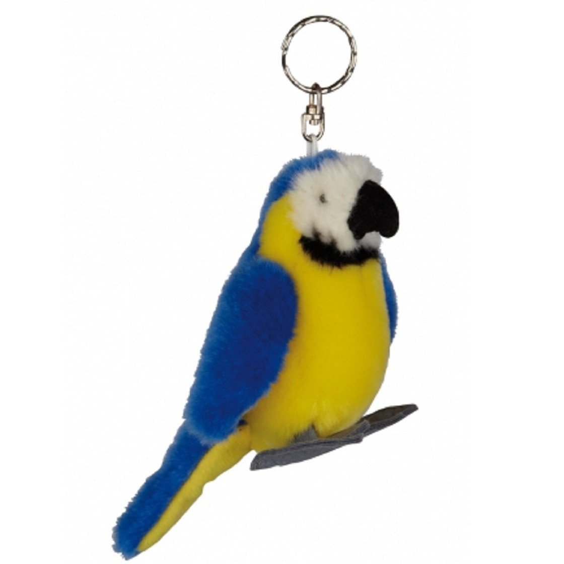 Blauwe papegaaien sleutelhanger 10 cm