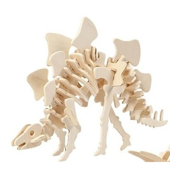 Afbeelding Bouwpakket hout Stegosaurus door Animals Giftshop
