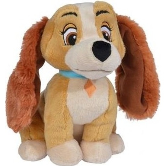 Bruine Disney Lady hond knuffels 20 cm knuffeldieren