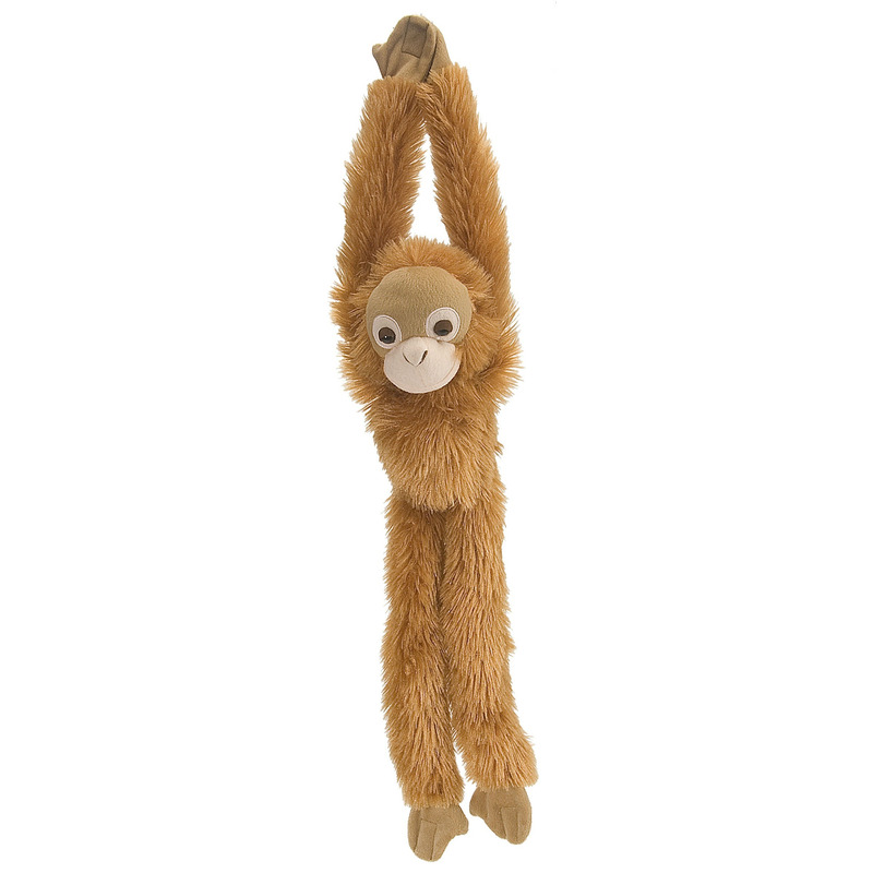 Bruine hangende Orang Oetan aap/apen knuffel 51 cm knuffeldieren
