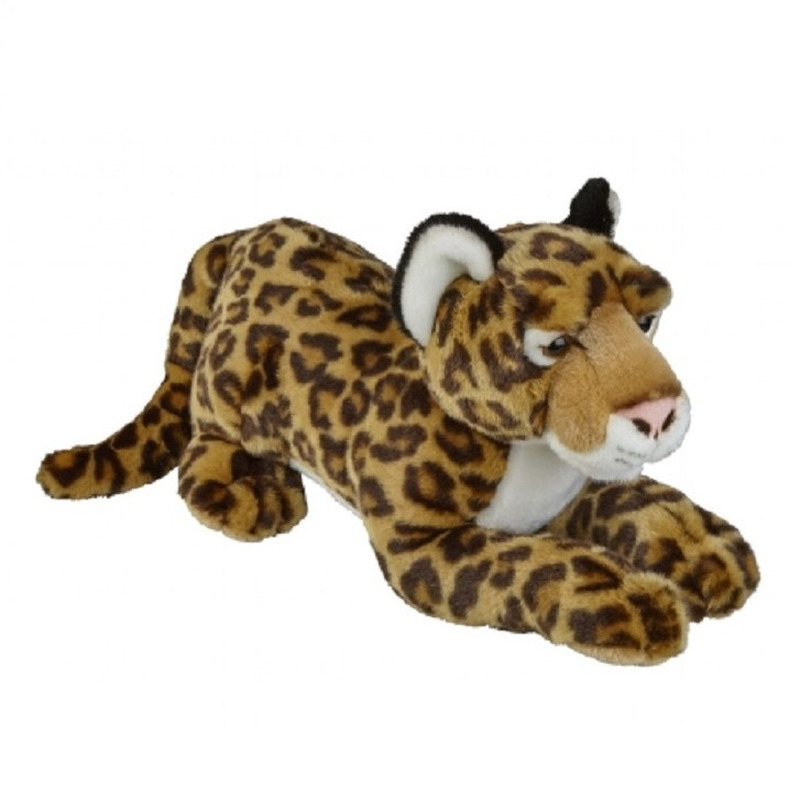 Bruine jaguar knuffels 50 cm knuffeldieren