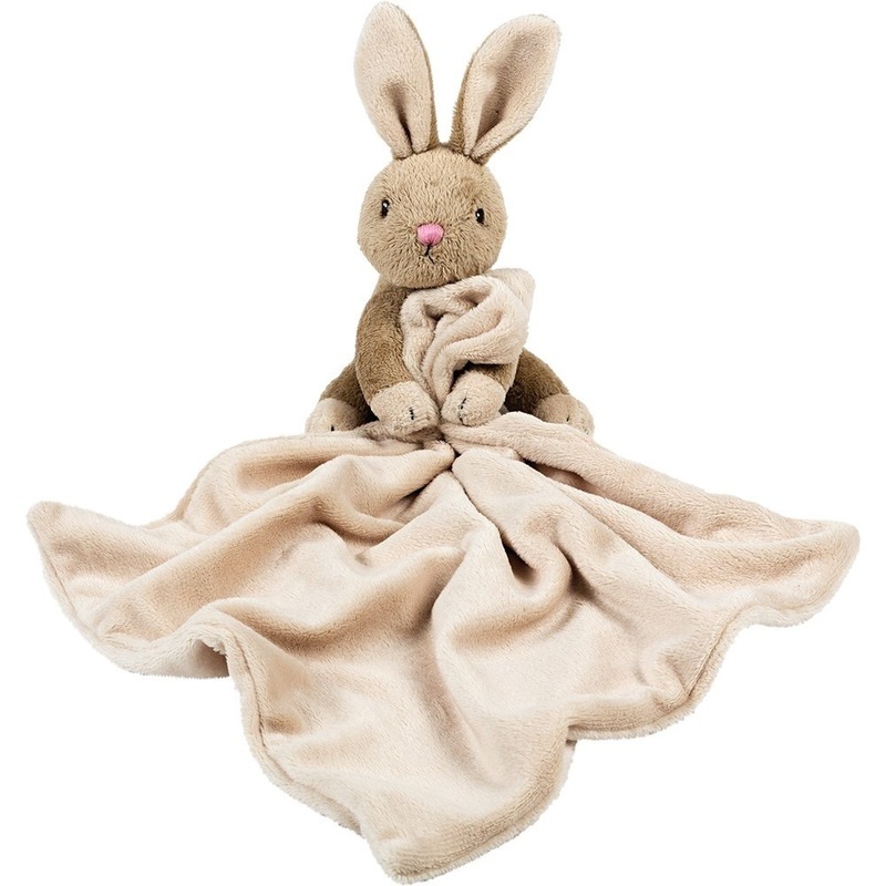 Bruine konijnen/hazen knuffeldoekjes knuffels 30 cm knuffeldieren