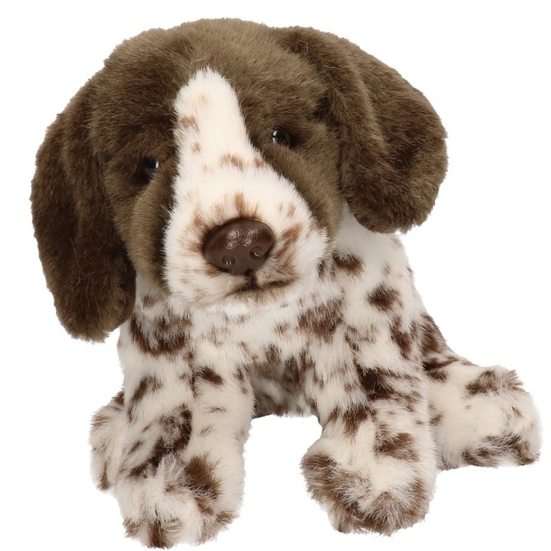 Afbeelding Bruine/witte Engelse Pointer honden knuffels 17 cm knuffeldieren door Animals Giftshop