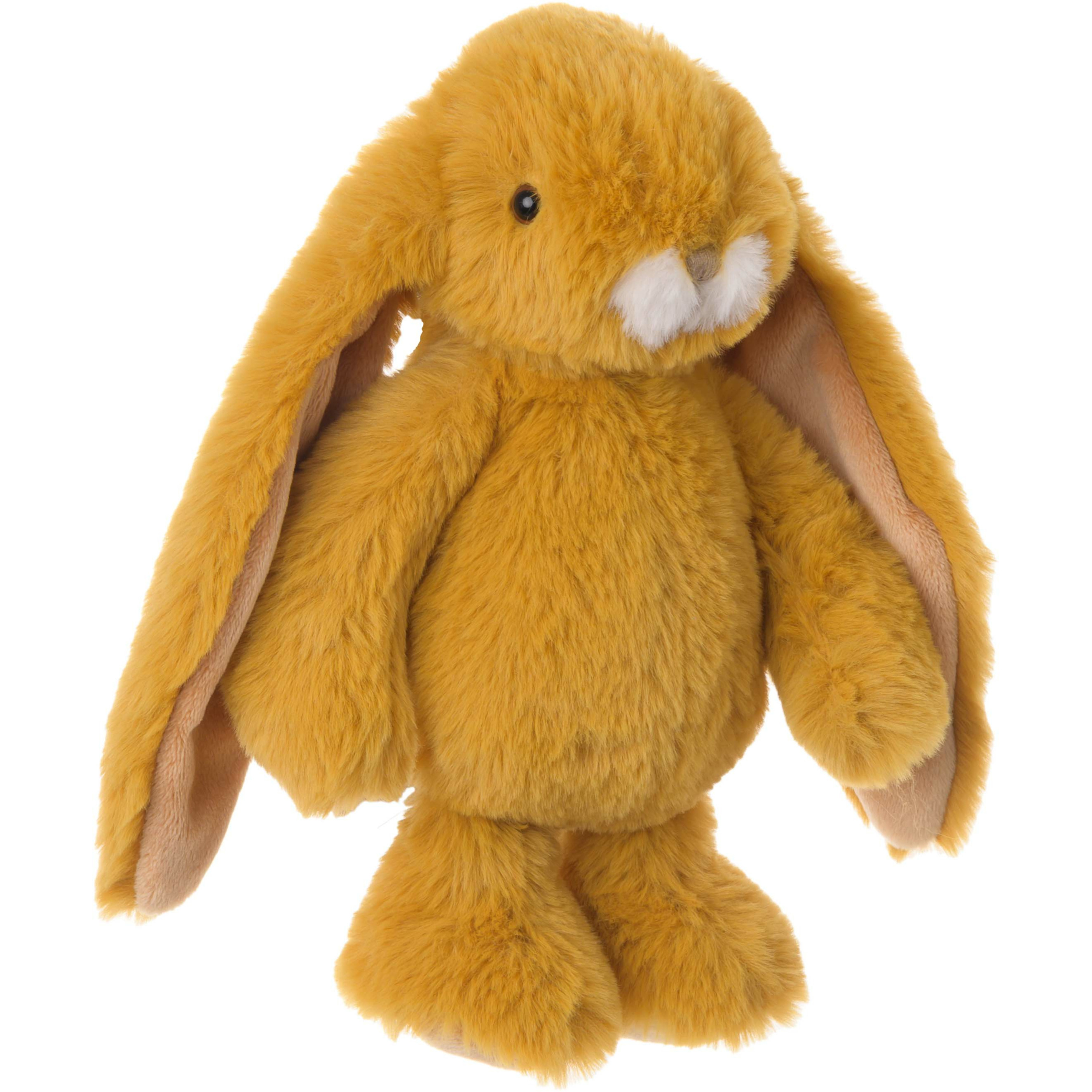 Bukowski pluche konijn knuffeldier dark okergeel staand 22 cm