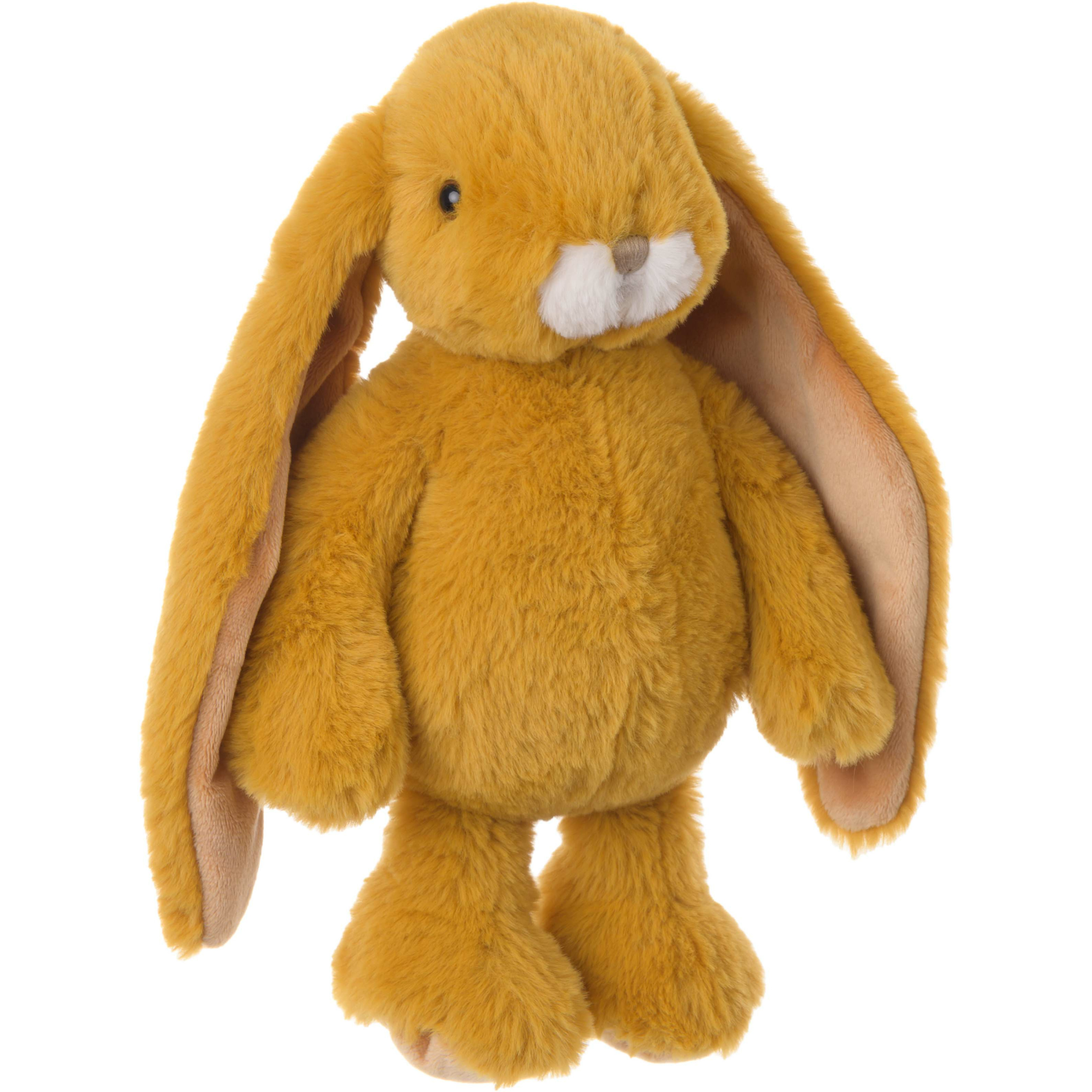 Bukowski pluche konijn knuffeldier dark okergeel staand 30 cm