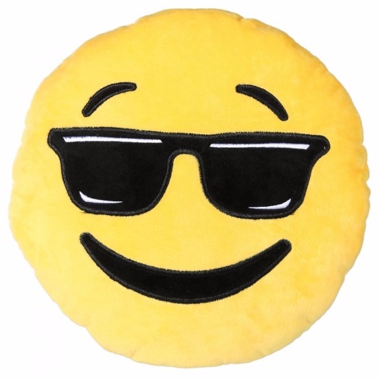Coole emoticon kussentje 50 cm