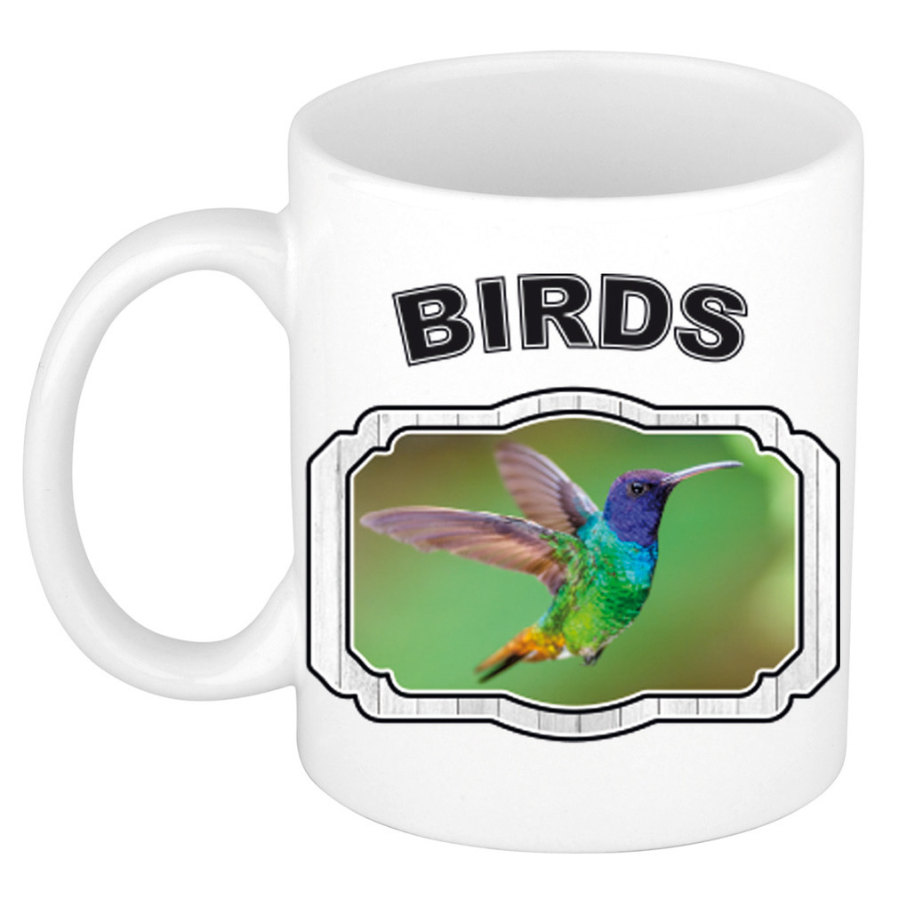 Dieren liefhebber kolibrie vogel mok 300 ml vogels beker