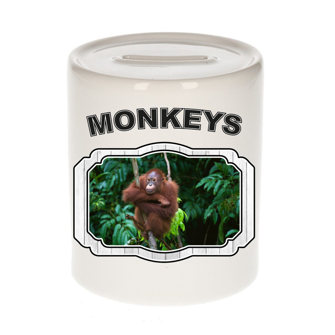 Afbeelding Dieren liefhebber orangoetan spaarpot - apen cadeau door Animals Giftshop