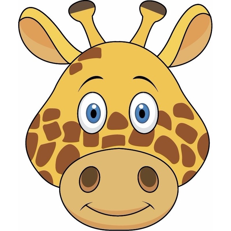 Dieren masker giraffe voor kids