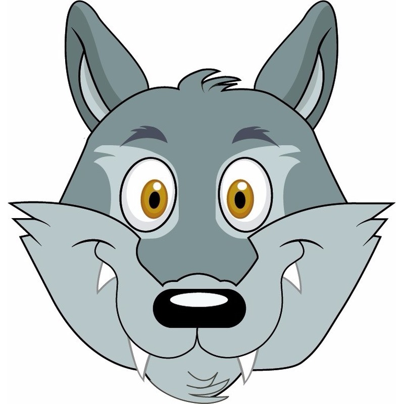 Afbeelding Dieren masker wolf voor kids door Animals Giftshop