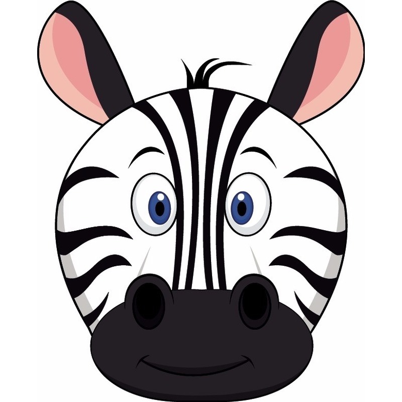 Dieren masker zebra voor kids