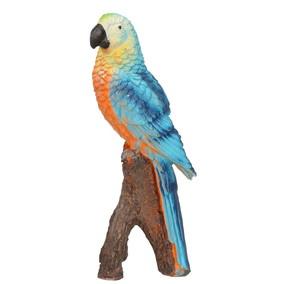 Dierenbeeldje ara papegaaitje vogel 20 cm polystone