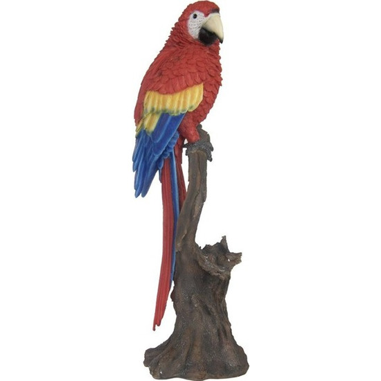 Dierenbeeldje ara papegaaitje vogel 53 cm polystone