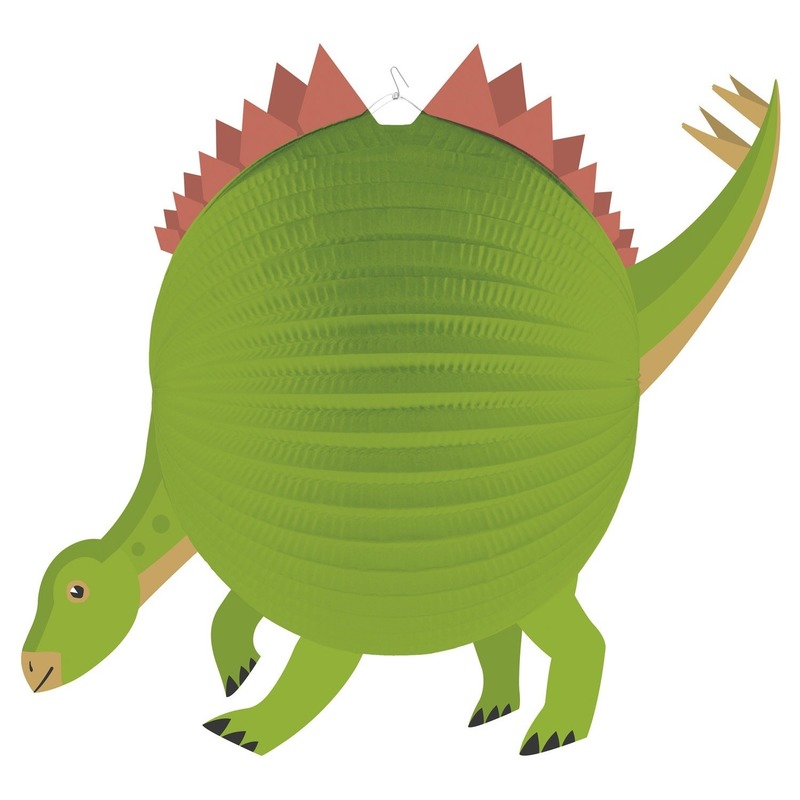 Dinosaurus ronde lampion 25 cm