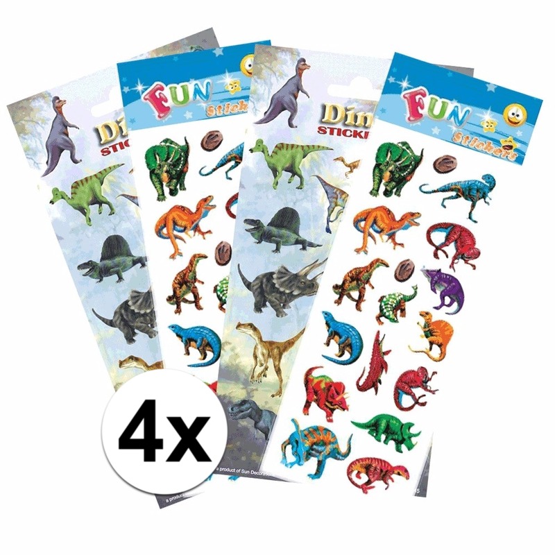 Dinosaurus thema stickers pakket
