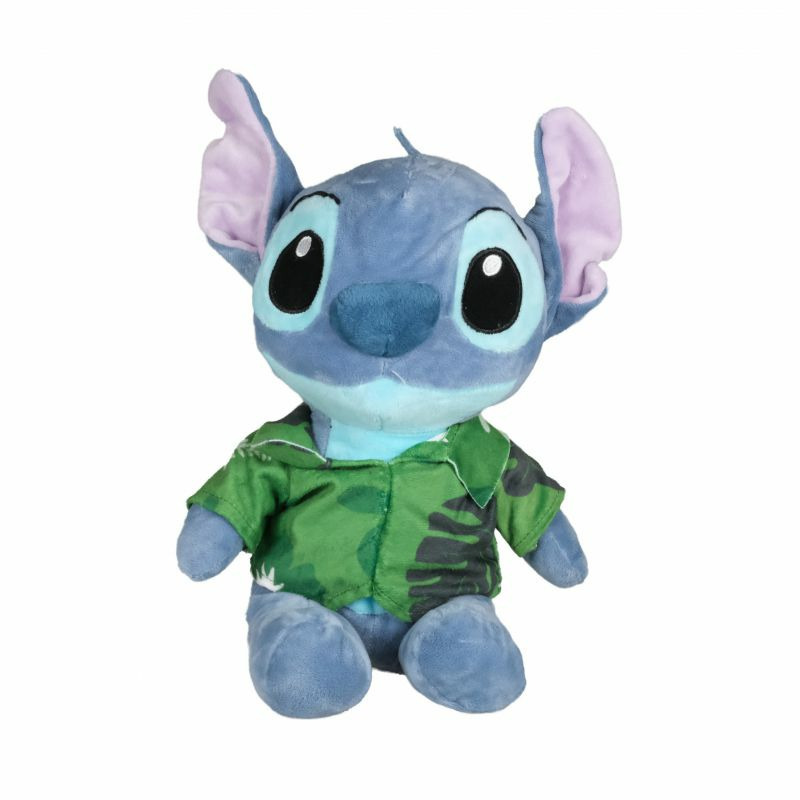 Disney pluche knuffel Stitch Lilo and Stitch Hawaii blouse groen 30 cm Bekende figuren