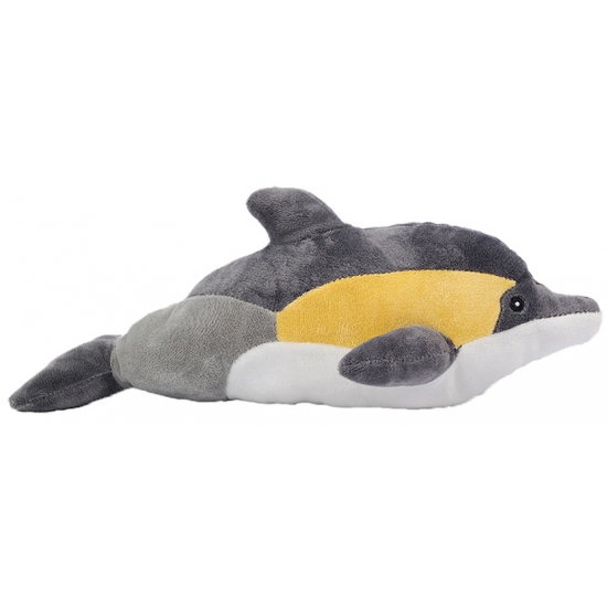 Dolfijnen knuffeltje geel 35 cm