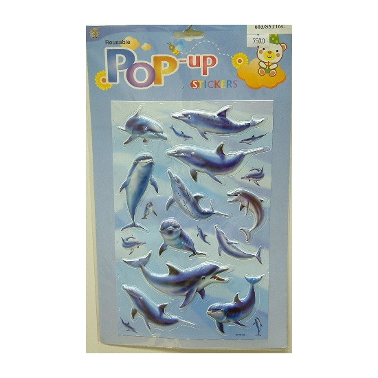 Dolfijnen plakplaatjes 3D