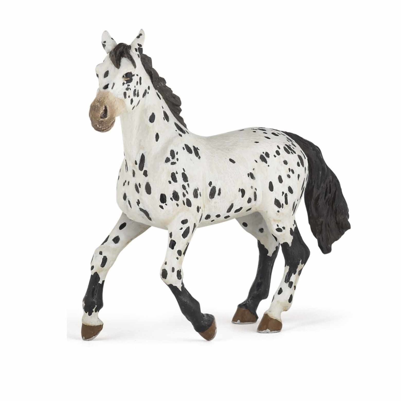 Dravende Appaloosa paard plastic 13 cm