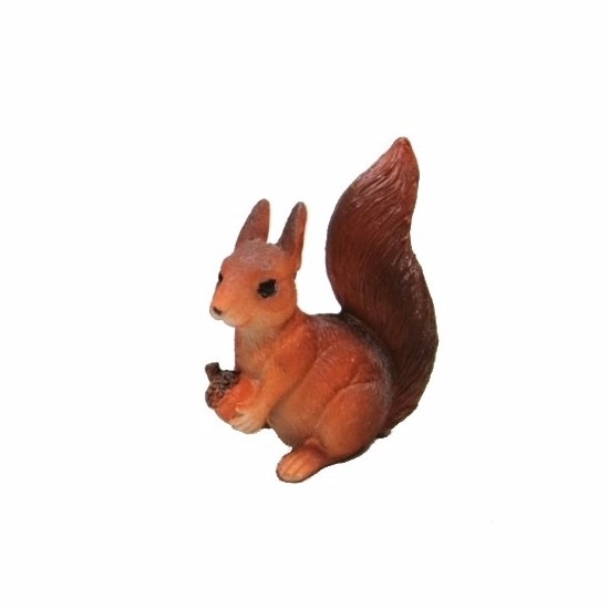 Afbeelding Eekhoorn beeldje met eikel 7,5 cm door Animals Giftshop