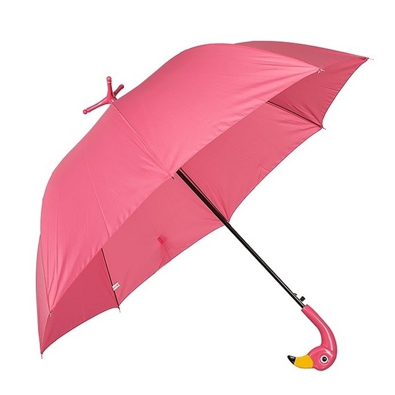 Flamingo paraplu met voetjes