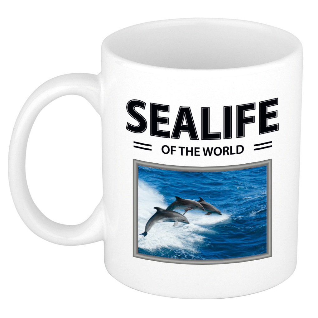Afbeelding Foto mok Dolfijn beker - sealife of the world cadeau Dolfijnen liefhebber door Animals Giftshop