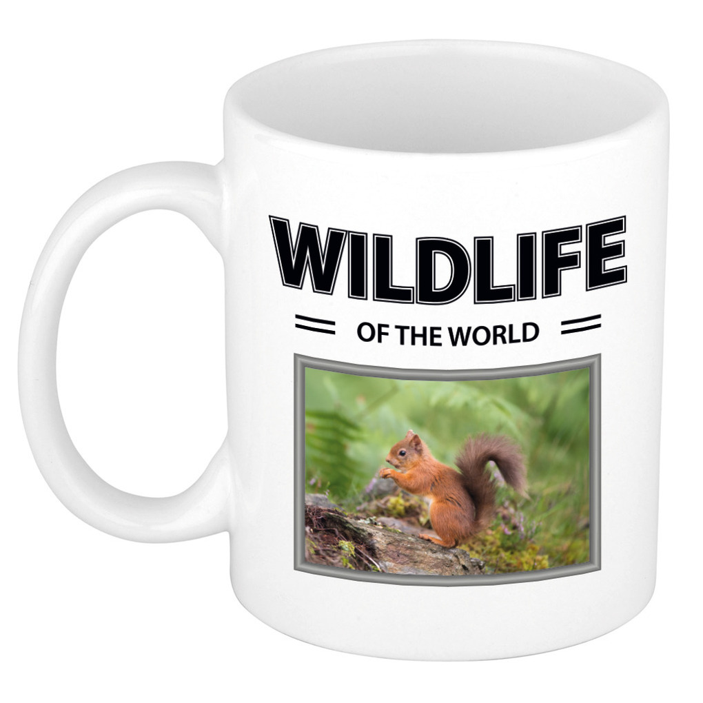 Foto mok Eekhoorn mok - beker - wildlife of the world cadeau Eekhoorns liefhebber