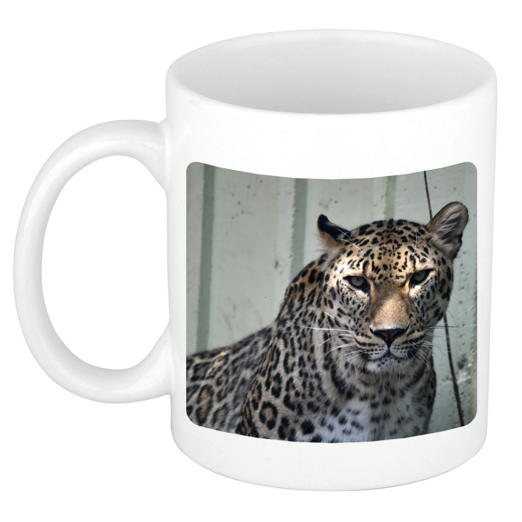 Foto mok gevlekte jaguar mok - beker 300 ml - Cadeau jaguars liefhebber