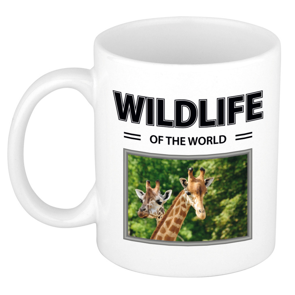 Foto mok Giraf mok - beker - wildlife of the world cadeau Giraffen liefhebber
