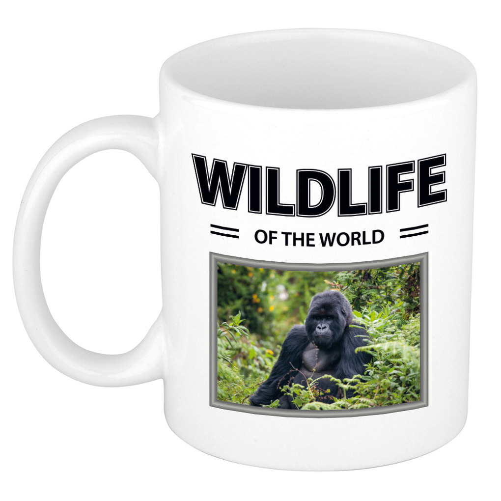 Foto mok Gorilla aap mok / beker - wildlife of the world cadeau Gorillas liefhebber