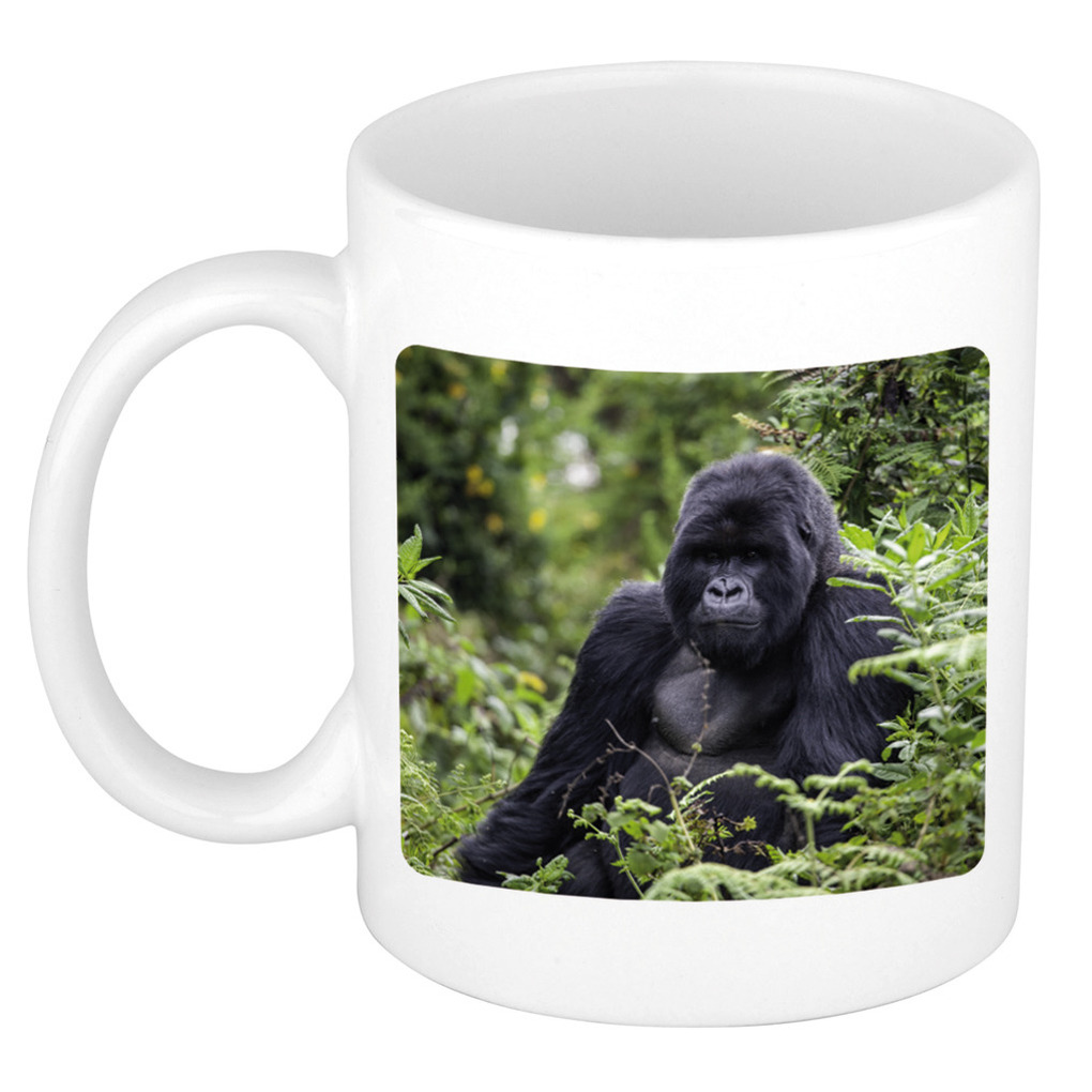 Foto mok gorilla mok-beker 300 ml Cadeau gorilla apen liefhebber