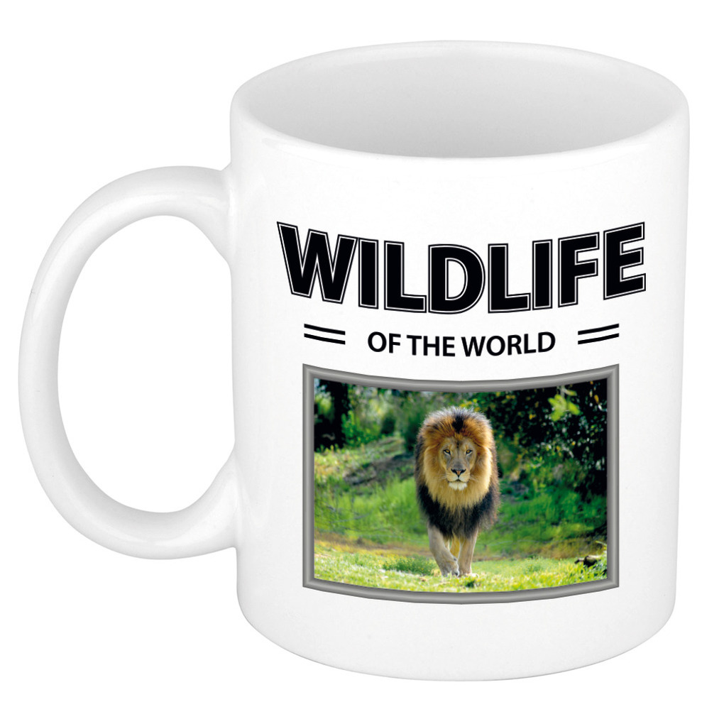 Foto mok Leeuw mok / beker - wildlife of the world cadeau Leeuwen liefhebber