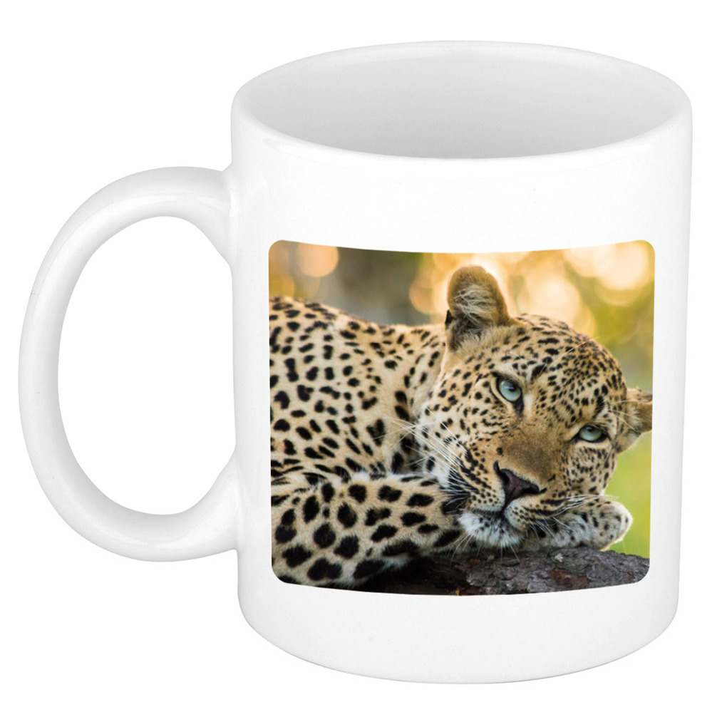 Foto mok luipaard mok-beker 300 ml Cadeau jaguars- luipaarden liefhebber