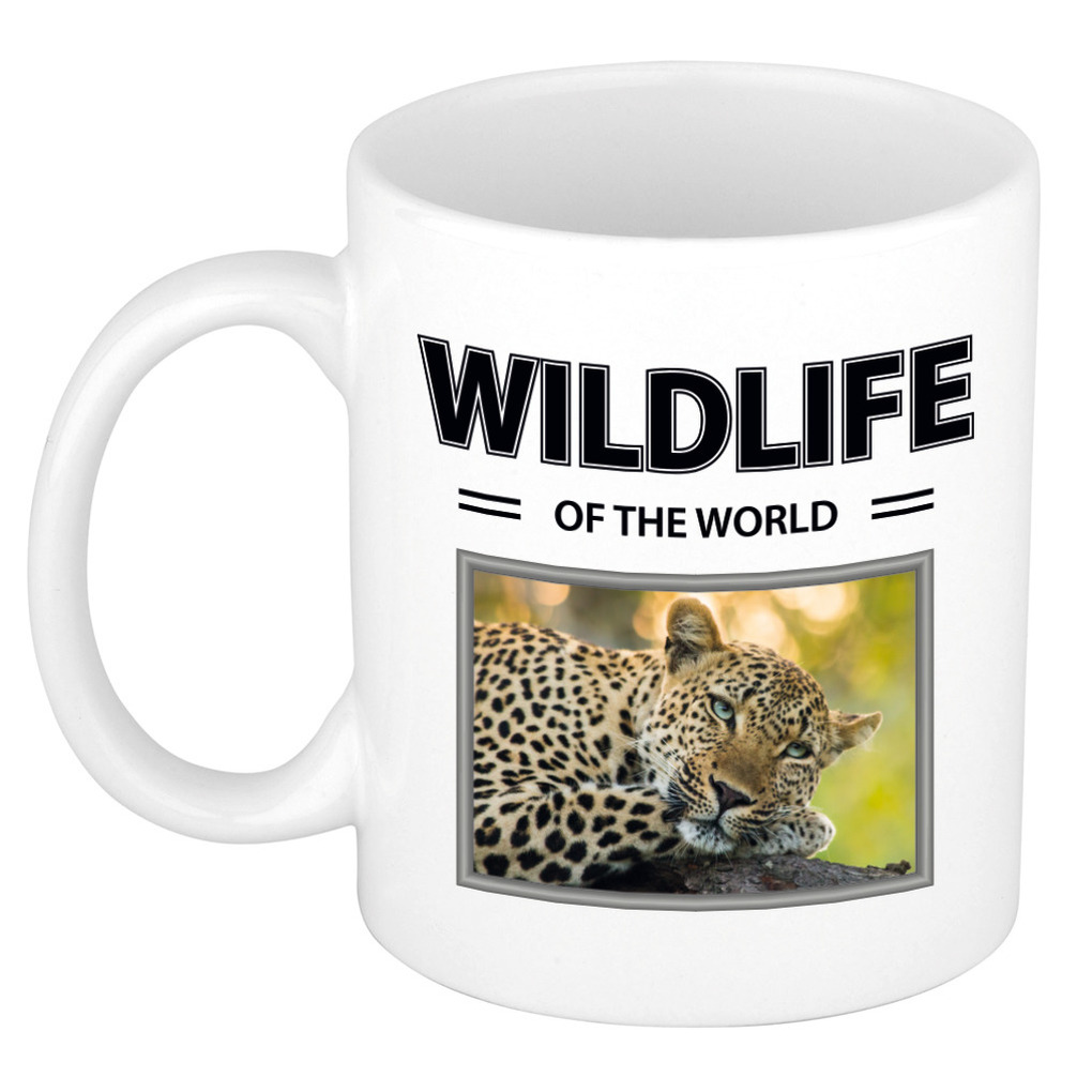 Foto mok Luipaard mok - beker - wildlife of the world cadeau Luipaarden liefhebber