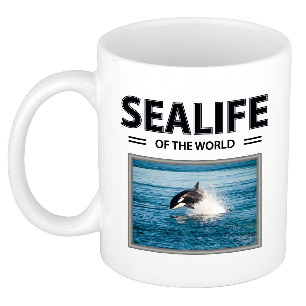 Foto mok Orka beker - sealife of the world cadeau Orkas liefhebber