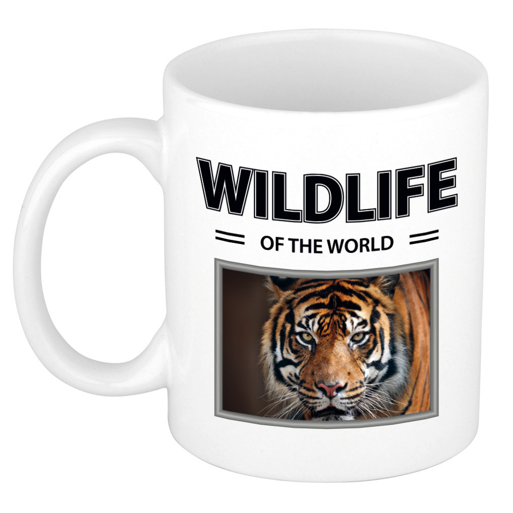 Foto mok tijger mok - beker - wildlife of the world cadeau tijgers liefhebber