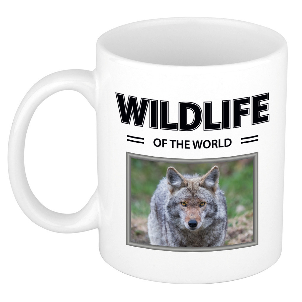 Foto mok Wolf mok - beker - wildlife of the world cadeau Wolven liefhebber