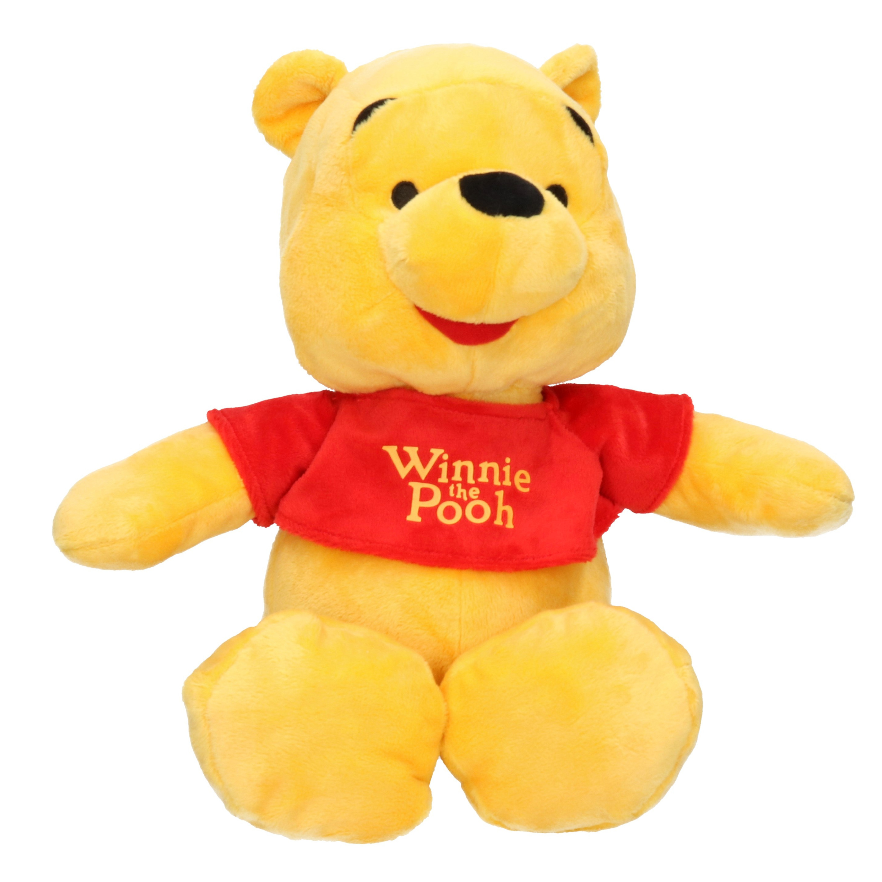 Gele Disney Winnie de Poeh knuffels 34 cm knuffeldieren