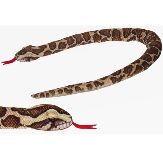 Gevlekte python slangen knuffels 150 cm knuffeldieren