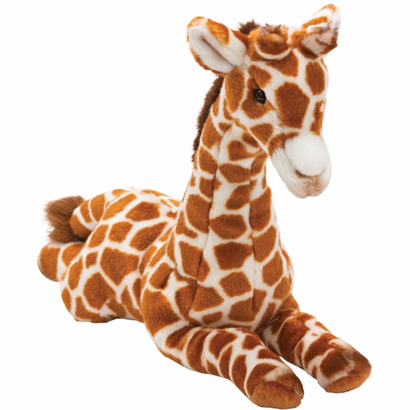 Giraffe knuffels liggend 35 cm
