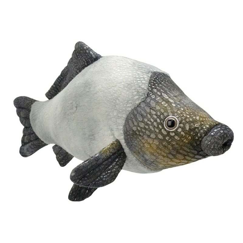 Afbeelding Grijze karper vissen knuffels 32 cm knuffeldieren door Animals Giftshop