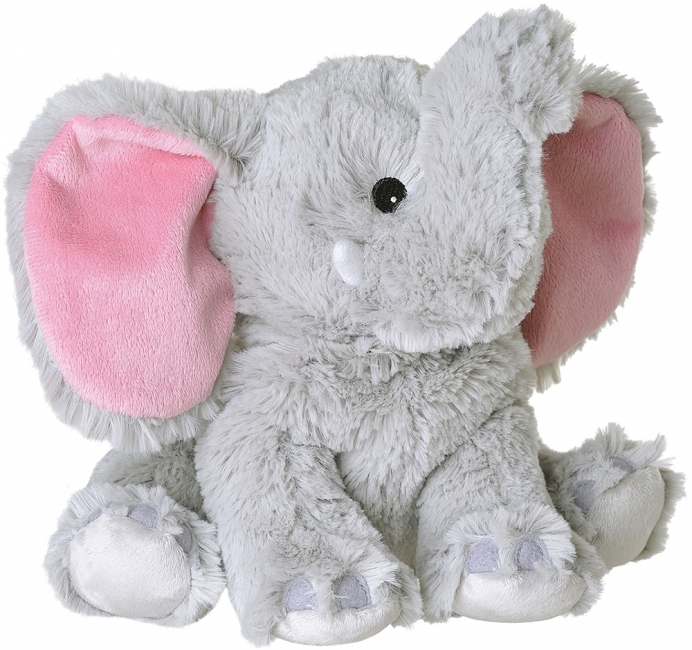 Grijze olifanten heatpack-coldpack knuffels 29 cm knuffeldieren