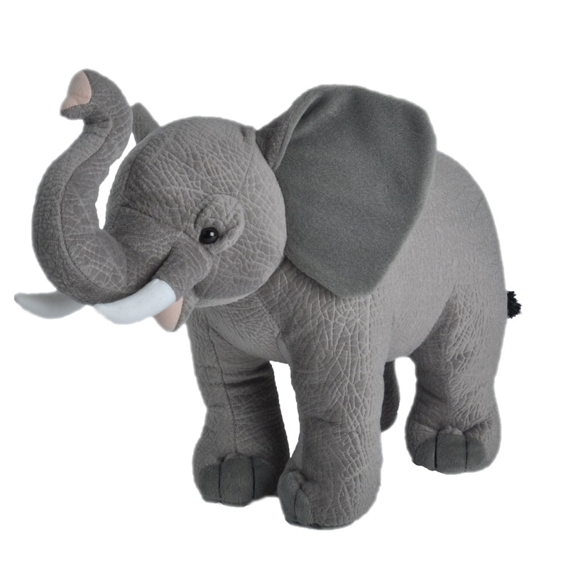 Afbeelding Grijze olifanten knuffels 35 cm knuffeldieren door Animals Giftshop